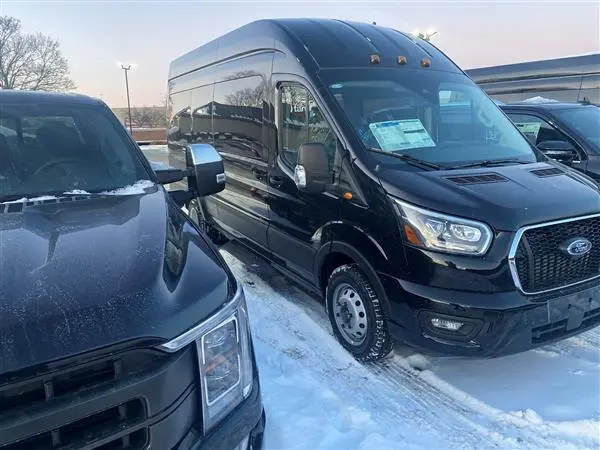front right view of party bus
