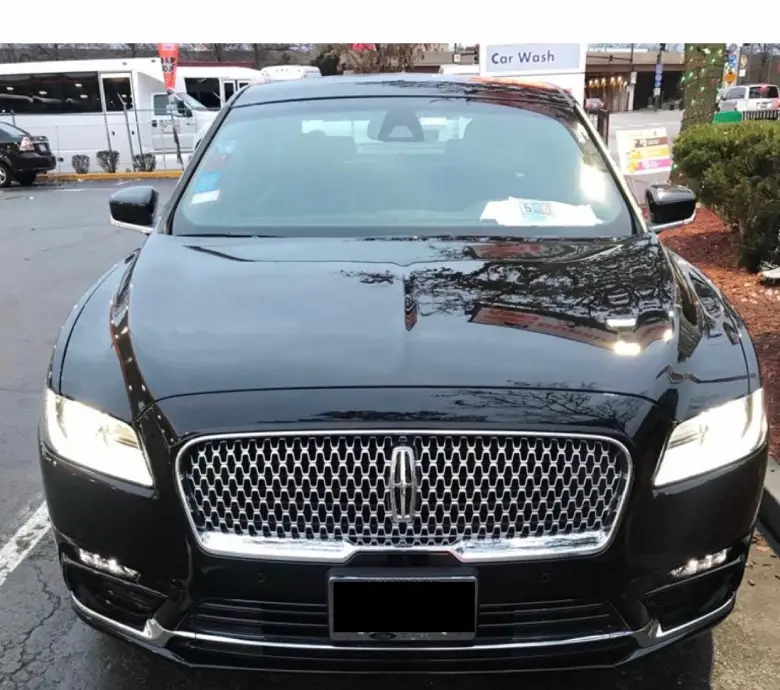 Black Sedan front view