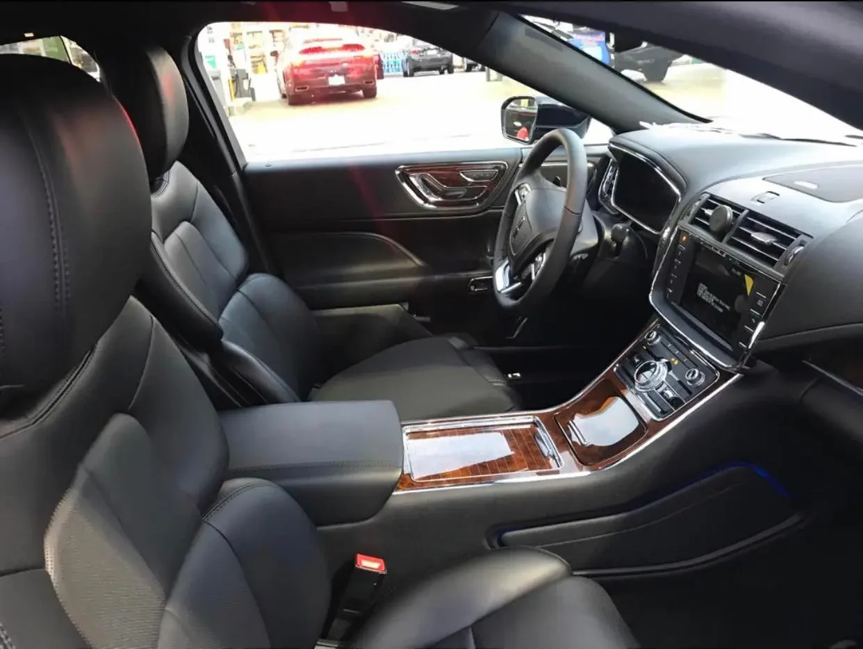 Interior of Black Car