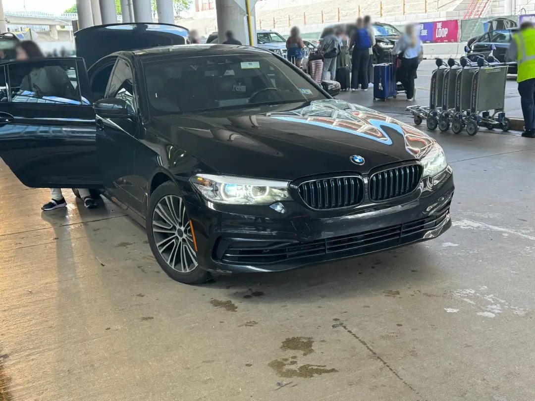 parked BMW car