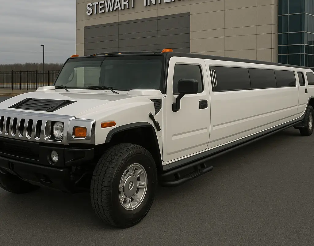 hummer limo at stewart airport