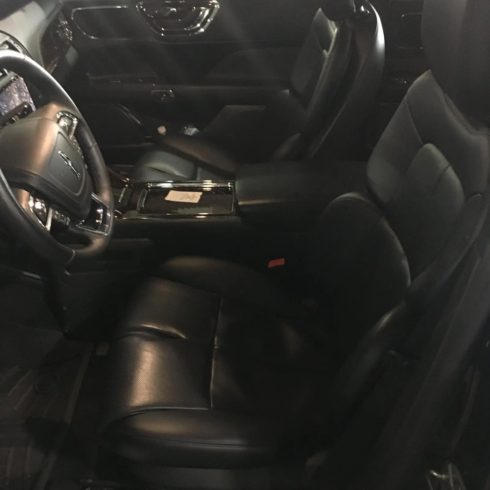 Interior of Black Car 