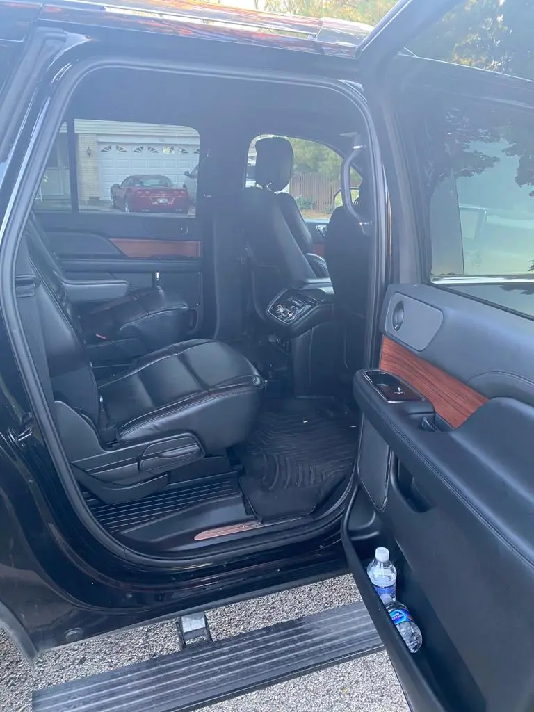 Interior of Black Car