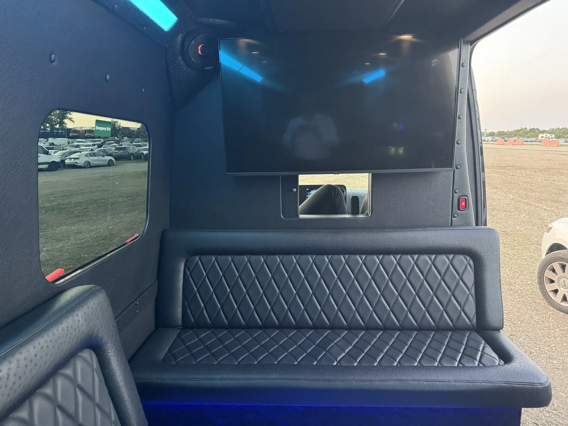 Employee Shuttle Services New York and Interior of Sprinter Van