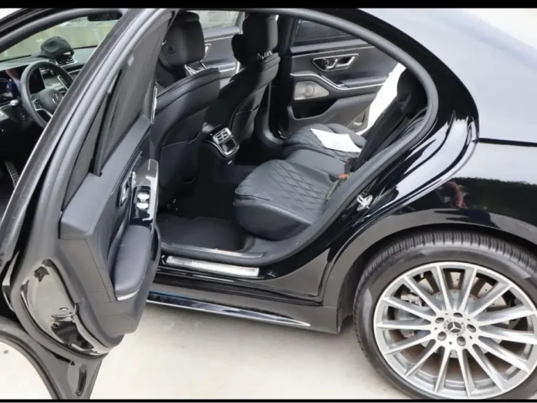 BMW Car back left door open