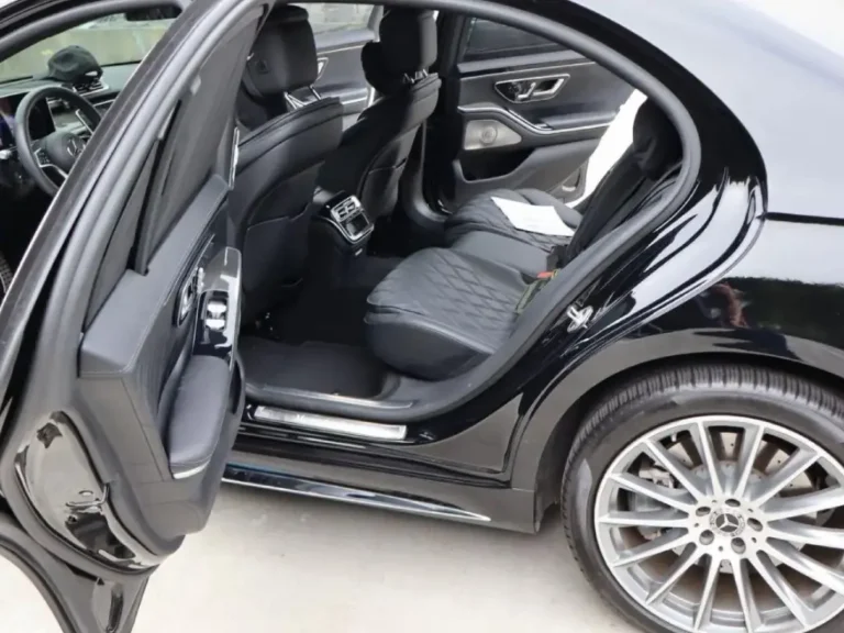 BMW Car back left door open