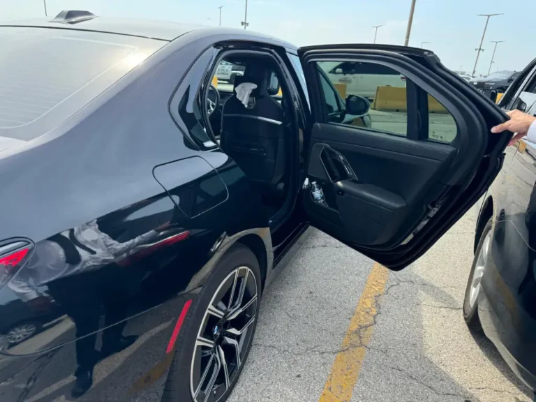 BMW Car back right door open