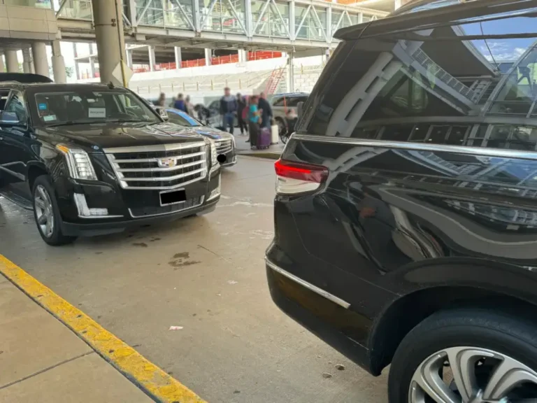 Escalade front view at terminal