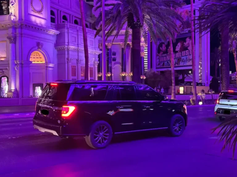 Ford Expedition at night party