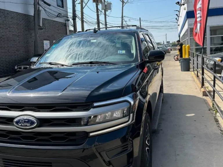 Ford Expedition parked in street