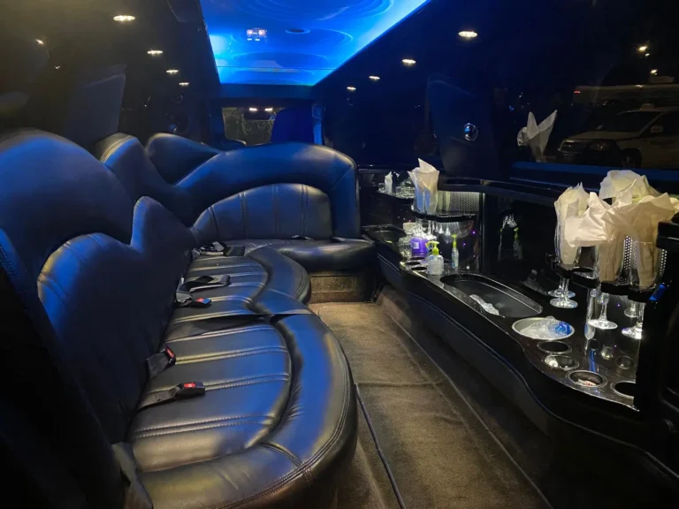 Interior of Limo