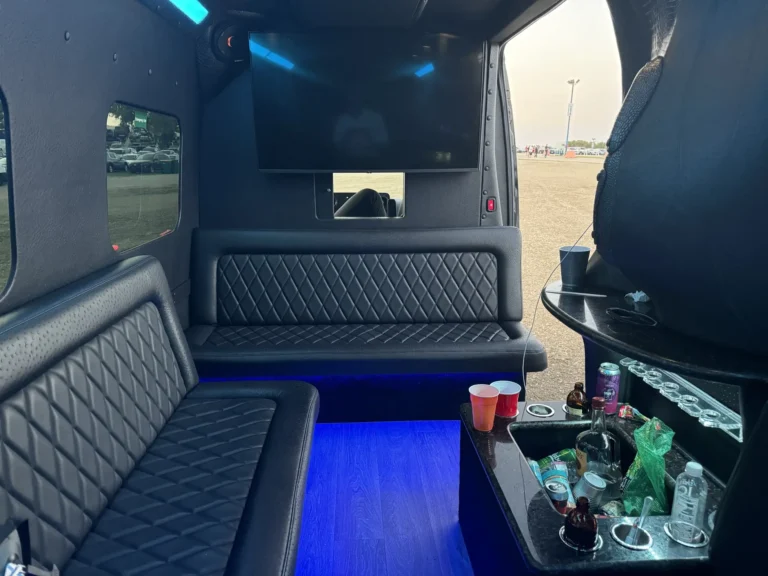 Interior of Sprinter Van big seat