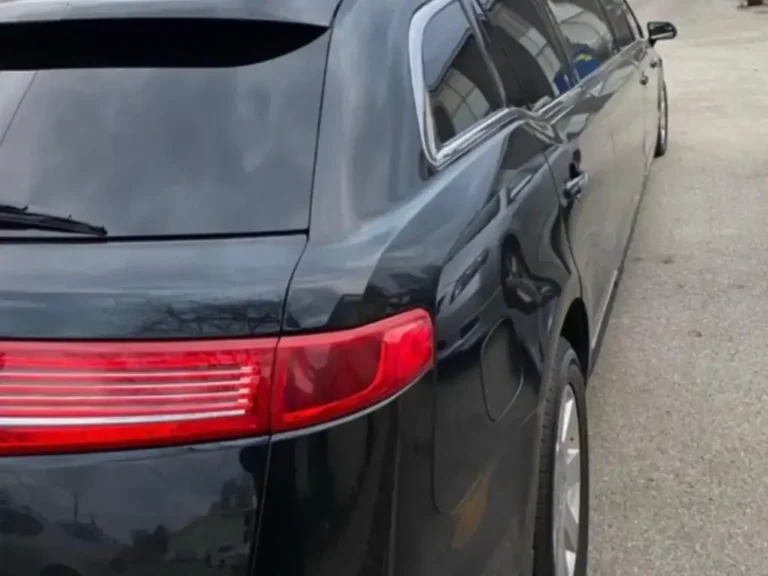 Black Limo back view