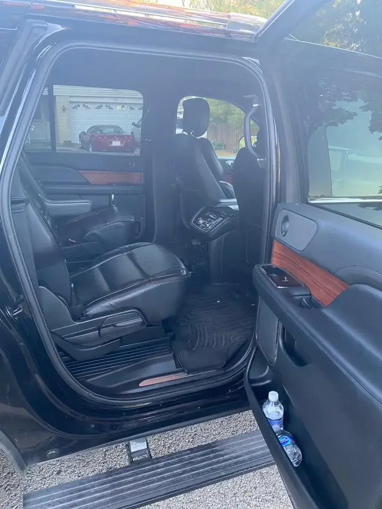 Interior of Black Car