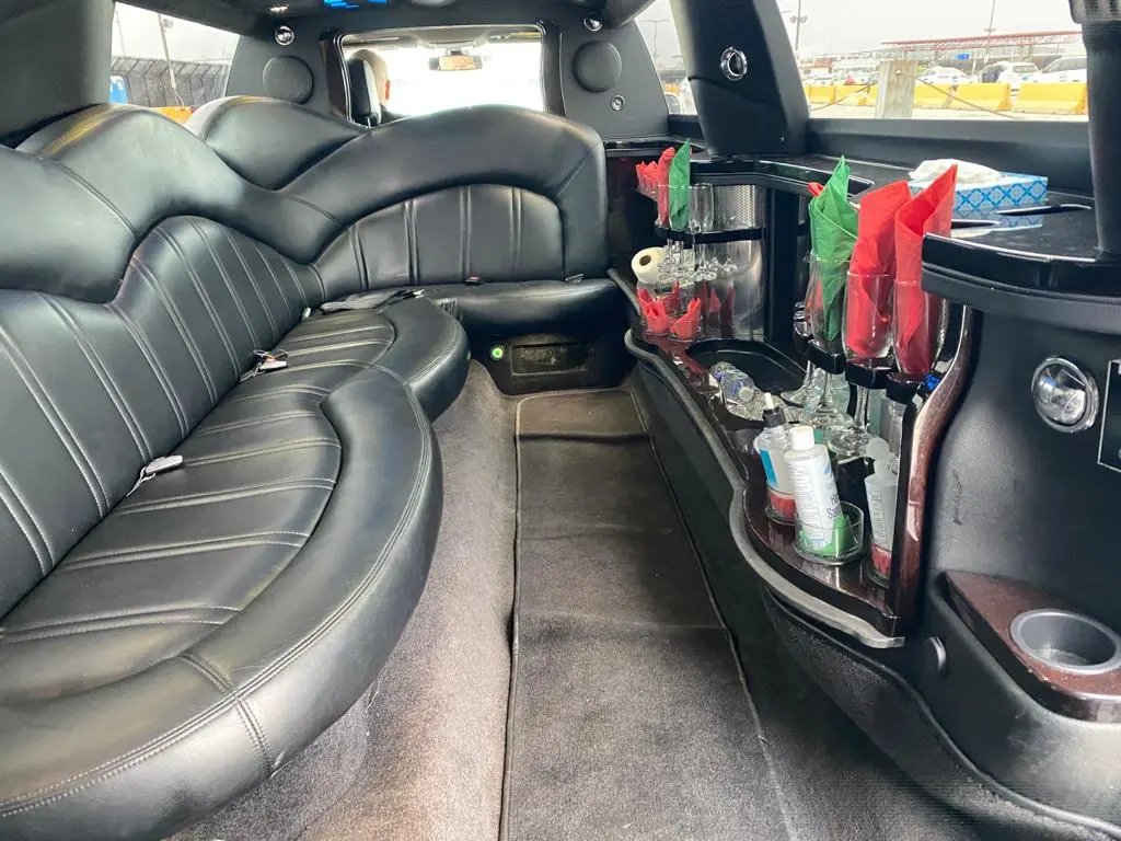 Limousine seating area